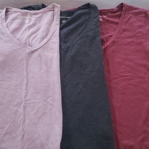 3 v-neck tshirts